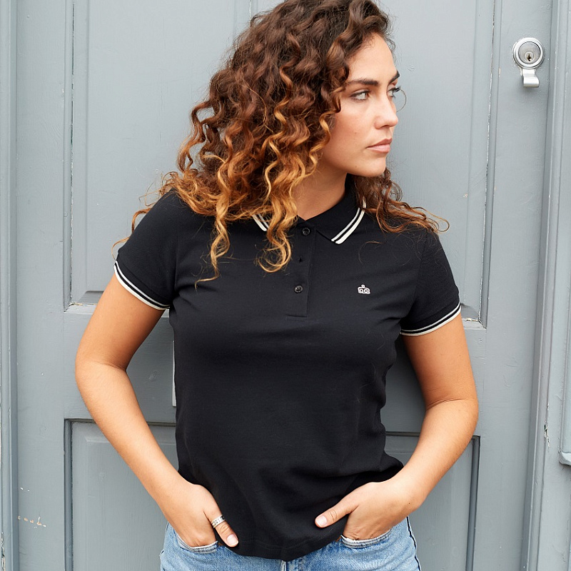 Rita Black Women Polo Shirt Look 2